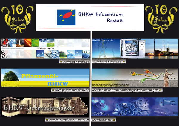 Jubiläumsbild des BHKW-Infozentrum